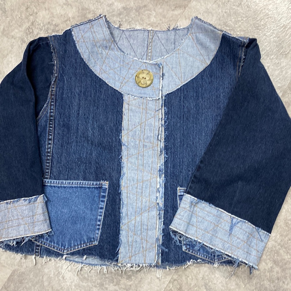 Artisan custom made denim jacket size L